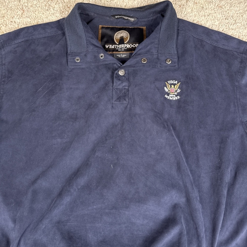 Weatherproof Performance USGA Member Wind-Resistant Men's Pullover Pockets Large